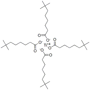 neodecanoic acid, titanium salt Structure
