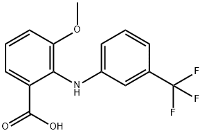 Benzoic  acid,  3-methoxy-2-[[3-(trifluoromethyl)phenyl]amino]-,39062-58-3,结构式