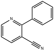 2-苯基吡啶-3-甲腈 结构式
