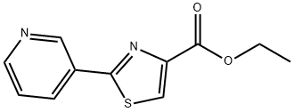 2-(吡啶-3-基)噻唑-4-羧酸乙酯, 39067-28-2, 结构式