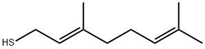 (E)-3,7-Dimethylocta-2,6-diene-1-thiol Struktur