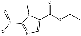 3-甲基-2-硝基-3H-咪唑-4-甲酸乙酯,39070-13-8,结构式
