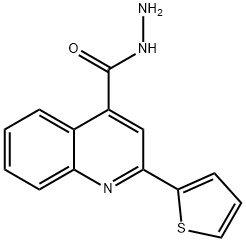 2-THIOPHEN-2-YL-QUINOLINE-4-CARBOXYLIC ACID HYDRAZIDE Structure