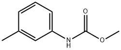 N-(3-メチルフェニル)カルバミド酸メチル 化学構造式