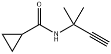 Cyclopropanecarboxamide, N-(1,1-dimethyl-2-propynyl)- (9CI),39080-04-1,结构式