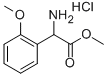 氨基-(2-甲氧基-苯基)-醋酸甲酯 氢氯化物,390815-44-8,结构式