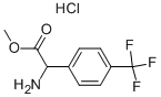 Methyl amino[4-(trifluoromethyl)phenyl]acetate hydrochloride 化学構造式