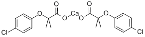 ビス[2-(4-クロロフェノキシ)-2-メチルプロパン酸]カルシウム 化学構造式