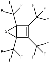 1,2,3,4-Tetrakis(trifluoromethyl)-5-thiabicyclo[2.1.0]pent-2-ene Structure