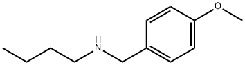 N-(4-メトキシベンジル)-1-ブタンアミン 化学構造式