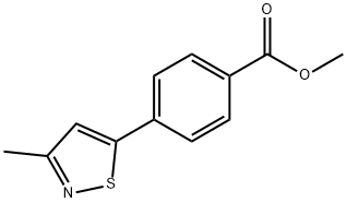 4-(3-甲基异噻唑-5-基)苯甲酸甲酯, 39101-02-5, 结构式