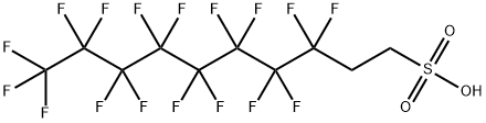3,3,4,4,5,5,6,6,7,7,8,8,9,9,10,10,10-ヘプタデカフルオロ-1-デカンスルホン酸 化学構造式