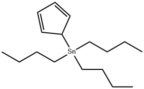 三丁基环戊二烯基锡, 3912-86-5, 结构式