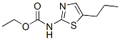 Carbamic  acid,  (5-propyl-2-thiazolyl)-,  ethyl  ester  (9CI),39122-75-3,结构式