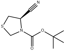 (R)-4-氰基噻唑烷-3-羧酸叔丁酯, 391248-15-0, 结构式