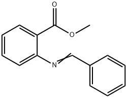 2-[(フェニルメチレン)アミノ]安息香酸メチル 化学構造式