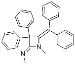 N-[4-(Diphenylmethylene)-1-methyl-3,3-diphenylazetidin-2-ylidene]methanamine 结构式