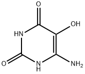 2,4(1H,3H)-Pyrimidinedione, 6-amino-5-hydroxy- (9CI) Structure