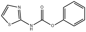 噻唑-2-基氨甲酸苯酯, 39142-40-0, 结构式