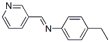 Benzenamine, 4-ethyl-N-(3-pyridinylmethylene)- (9CI) Structure