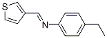 Benzenamine, 4-ethyl-N-(3-thienylmethylene)- (9CI) Structure