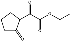 CYCLOPENTANEACETIC ACID, A,2-DIOXO-, ETHYL ESTER 化学構造式