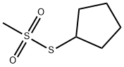 Methanesulfonothioic acid, S-cyclopentyl ester (9CI) 化学構造式