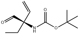 Carbamic acid, [(1R)-1-ethyl-1-formyl-2-propenyl]-, 1,1-dimethylethyl ester 结构式