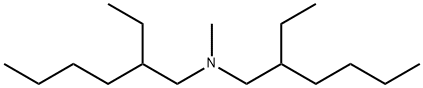 2-エチル-N-(2-エチルヘキシル)-N-メチル-1-ヘキサンアミン 化学構造式