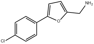 (5-(4-氯苯基)呋喃-2-基)甲胺, 39170-14-4, 结构式