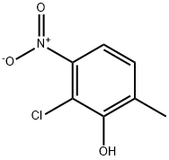 2-Chloro-6-methyl-3-nitrophenol Structure