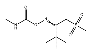 3,3-ジメチル-1-(メチルスルホニル)ブタン-2-オンO-(メチルカルバモイル)オキシム 化学構造式