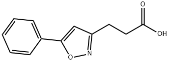 3-(5-苯基异噁唑-3-基)丙酸, 3919-86-6, 结构式