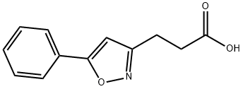 3-(5-苯基异噁唑-3-基)丙酸,3919-86-6,结构式