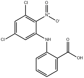 Benzoic  acid,  2-[(3,5-dichloro-2-nitrophenyl)amino]- 化学構造式