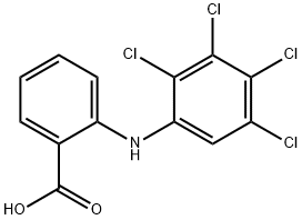 Benzoic  acid,  2-[(2,3,4,5-tetrachlorophenyl)amino]-,39191-47-4,结构式