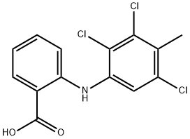Benzoic  acid,  2-[(2,3,5-trichloro-4-methylphenyl)amino]- 结构式