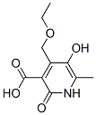 3-Pyridinecarboxylic  acid,  4-(ethoxymethyl)-1,2-dihydro-5-hydroxy-6-methyl-2-oxo- Structure