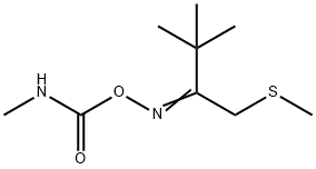 ３，３－ジメチル－１－メチルチオ－２－ブタノン－Ｏ－（（メチルアミノ）カルボニル）オキシム 化学構造式