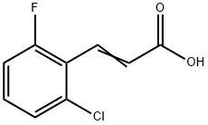 2-氯-6-氟肉桂酸, 392-22-3, 结构式