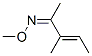 3-Methyl-3-penten-2-one O-methyl oxime,39209-03-5,结构式