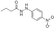 Butyric acid 2-(p-nitrophenyl)hydrazide Structure