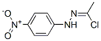 N-(p-Nitrophenyl)ethanehydrazonoyl chloride 化学構造式