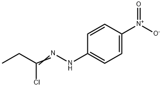 Propionyl chloride p-nitrophenylhydrazone Structure