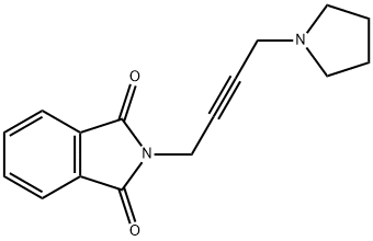N-[4-(1-Pyrrolidinyl)-2-butynyl]phthalimide Structure