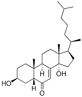 3 beta,14 alpha-dihydroxy-5 beta-cholest-7-en-6-one Structure