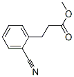 methyl 3-(2-cyanophenyl)propanoate 化学構造式