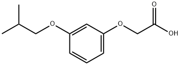 2-(3-Isobutoxyphenoxy)acetic acid 化学構造式