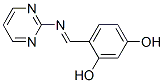 1,3-Benzenediol, 4-[(2-pyrimidinylimino)methyl]- (9CI) Structure