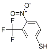 4-nitro-3-(trifluoromethyl)benzenethiol, 39234-82-7, 结构式